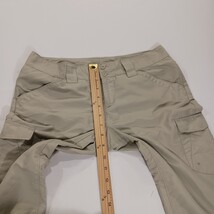 Columbia AL8198 Women's 2 Beige Hiking Polyester Capri Pants Cargo Shorts 30×17 image 6