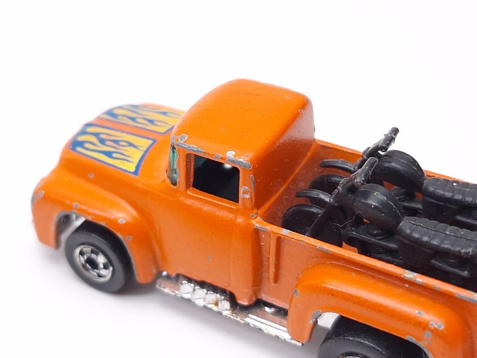 Hot Wheels ’56 Hi-Tail Hauler Pickup Truck 1973/77 Orange Blackwall - Hong Kong Item image 5