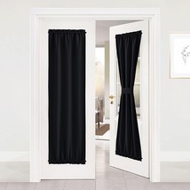 Nicetown Privacy Black Curtain Patio Door Thermal Insulated Drape And, 1 Panel). - £27.32 GBP