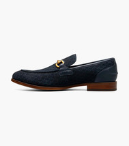 Stacy Adams Brinkley Moc Toe Bit Slip-On Dress Shoes Navy 25711-410 image 5
