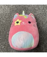 Sienna Squishmallow Caticorn 7-8” Cat Kitty Kitten Horn Pink Star Eye Pl... - €9,42 EUR