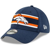 Denver Broncos Nfl New Era 39THIRTY 2019 Sideline Baseball Hat Flex Fit S/M - £24.86 GBP