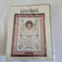 Better Homes and Gardens Cross Stitch Kit 049858 Bluebirds Baby Sampler NIP 1995 - £11.67 GBP