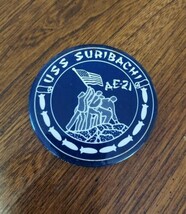 Us Navy AE-21 Uss Suribachi Ammunition Ship Vintage Pinback Pin Button - £10.93 GBP