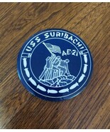 US Navy AE-21 USS Suribachi Ammunition Ship VINTAGE PINBACK PIN BUTTON  - $19.06 CAD