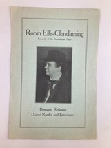 1940 Robin Ellis-Clemendinning Dramatic Recitalist Dialect Reader &amp; Ente... - £14.90 GBP