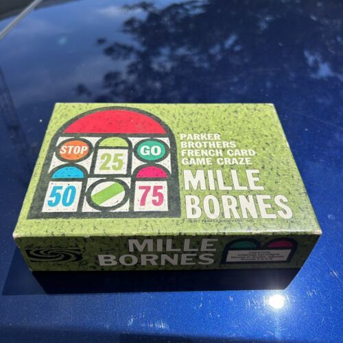 Vintage Milles Bornes 1962 Parker Brothers French racing card game 1000 miles - $23.63