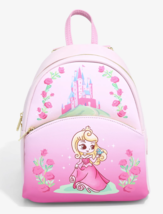 Loungefly Disney Sleeping Beauty Chibi Princess Aurora Pink Mini Backpack - £39.32 GBP