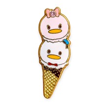 Daisy Duck and Donald Duck Disney Pin: Tsum Tsum Ice Cream Cone - £10.31 GBP