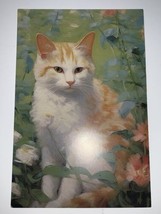 Cat Kittens Oil Painting Retro Style Postcard Wall Decor  - £3.12 GBP