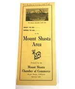 1950 Mount Shasta California Chamber Of Commerce Advertising Travel Map ... - £9.26 GBP