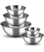 Meal Prep Stainless Steel Mixing Bowl (5-Piece Set) Home, Refrigerator, ... - €31,01 EUR