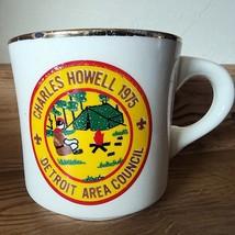 VTG Boy Scouts Charles Howell 1975 Detroit Area Council Mug Cup BSA 3 3/... - $6.16