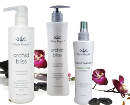 White Sands Orchid Oil Shampoo, Conditioner & Liquid Texture Trio