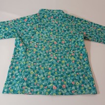Columbia WG6778 Youth/Girls Size XL Green Floral Fleece Full Zip Jacket image 14