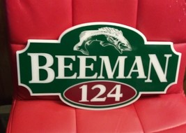 Beeman 124 15&quot; x 8.5&quot; Fishing Advertising - $18.81