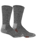 Dr. Scholls 2 PAIR Diabetes Advanced Relief Blister Crew Socks GRAY/MARO... - $21.38