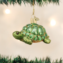 Old World Christmas Tortoise Land Dwelling Turtle Glass Christmas Ornament 12198 - $16.88