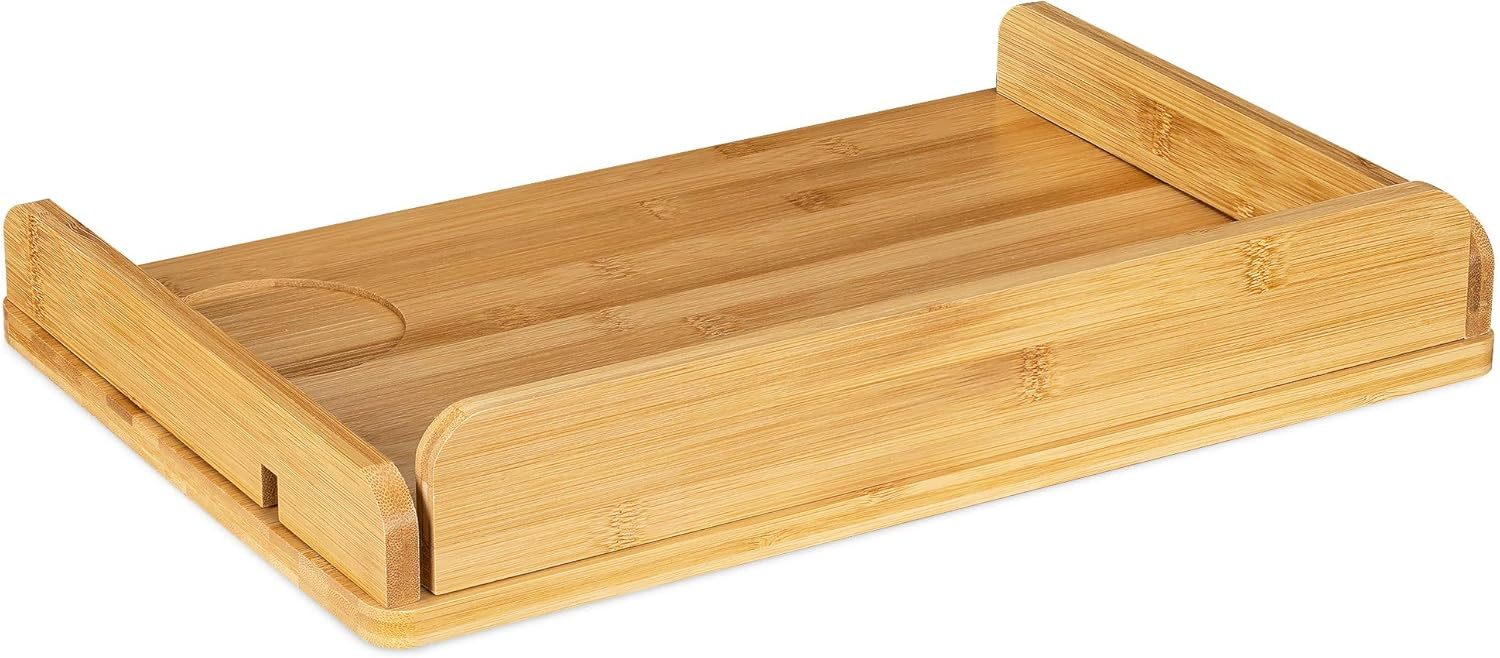 Bedside Shelf For Bed - Bamboo Nightstand For College Dorm Room, Loft Be... - $42.92