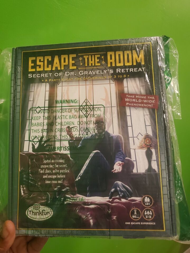 Escape the Room: Secret of Dr. Gravely&#39;s Retreat Board Game New FREE SHI... - $18.69