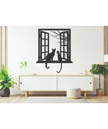 Cats in window wall art - $294.76 MXN+