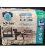 Top Paw Disposable Diapers 12 Count *New Open  11 Only  Size Large 19-28... - $9.90