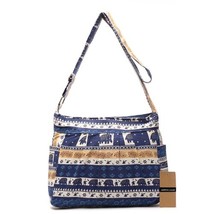 Vintage Women Shoulder Bag Cotton Fabric Flap Bag Bohemian Style Messenger Bag E - £29.57 GBP