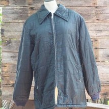 Vintage Womens Black Quilted Jacket Size XL - £36.42 GBP