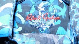 Robert Graham Blue Colorful  Short Sleeve Shirt Size Medium image 8