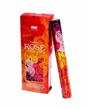 Darshan Rose Incense Sticks Natural Hand Rolled Fragrance Agarbatti 120 Sticks - £14.59 GBP
