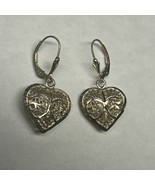 Vintage 925 Sterling Silver Heart Earrings - $68.51 CAD