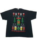 Dec. 25th Christmas T-Shirt ~ Sz 3XL ~ Black ~ Beer &amp; Cheers  - £13.61 GBP