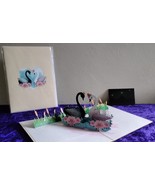 Swans in Love 3D Kirigami Popup Greeting Card for Proposals, Engagement ... - $172.38 MXN