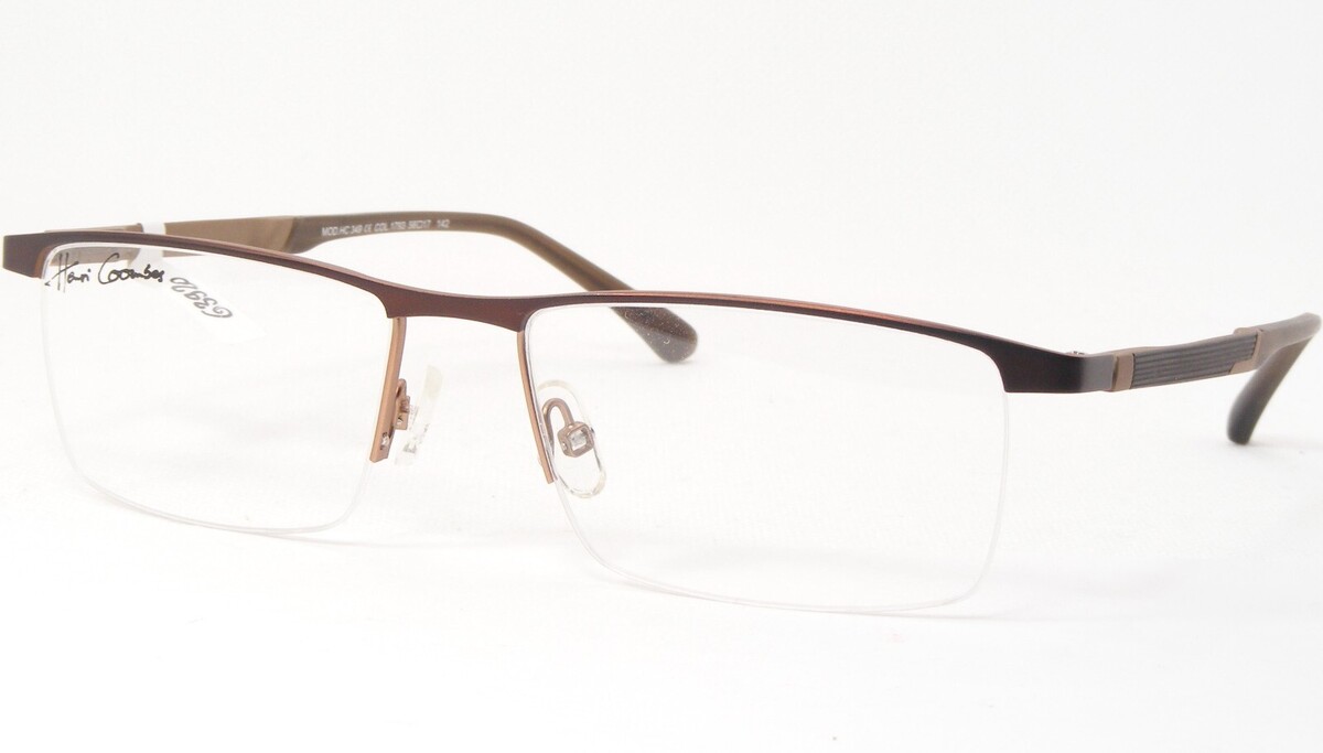 HENRI COOMBES Par Rohm HC 349 1793 Mat Bronzant Unique Lunettes Cadre 56... - $86.06