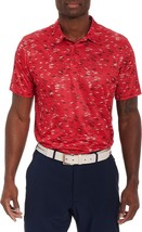 Robert Graham Clubhouse Nautical Net Fish Print Polo Top Red ( M ) - $108.87