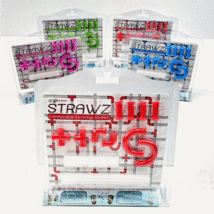 Strawz Connectible Drinking Straws DIY Game Novelty Party Red - £10.41 GBP