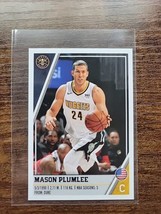 Mason Plumlee 2018-2019 Panini Sticker #240 - Nuggets - NBA - Fresh Pull - Italy - $1.97