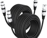 GearIT DMX to DMX Stage Lighting Cable (100 Feet, 2-Pack) DMX Male to Fe... - £102.21 GBP