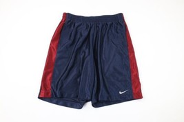 Vintage Nike Mens XL Color Block Heavyweight Basketball Shorts Blue Poly... - $34.60