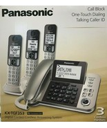 Panasonic - KXTGF353N - Dect 3-Handset Landline Telephone - Champagne Gold - £117.23 GBP