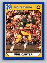 Phil Carter #22 1990 Collegiate Collection Notre Dame Notre Dame Fighting Irish - $1.69