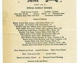 Leland Hotel Rathskeller and Caves Menu Detroit Michigan 1930&#39;s - $49.45