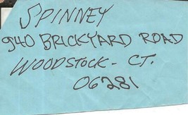 Caroll Spinney Handwritten Return Address Label Sesame Street Oscar Big ... - $49.49