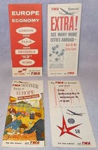 TWA Trans World Airlines Brussel&#39;s World&#39;s Fair European Travel Lot 1958  - £10.18 GBP