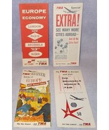 TWA Trans World Airlines Brussel&#39;s World&#39;s Fair European Travel Lot 1958  - $12.95