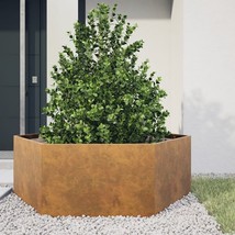  Garden Planter Rust-brown Weathering Steel - $3,161.81 MXN