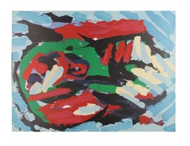 &quot;Flying Head Over Ocean&quot; by Karel Appel Lithograph on Paper LE of 160 30&quot; x 22&quot; - £745.68 GBP