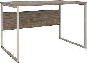 Hybrid 48W X 30D Computer Table Desk With Metal Legs In Modern Hickory - $425.99