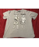 Star Wars Stormtrooper Monday Friday Funny Graphic Tee 4XLT Gray MAD Engine - $27.35 CAD