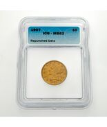 1907 Gold Liberty Repunched Date Graded by ICG as MS62 - $4,165.91
